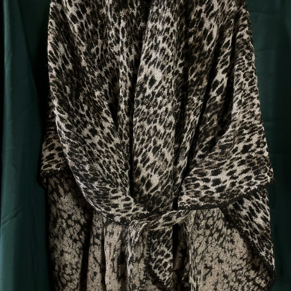 Anne Klein Animal Print Poncho